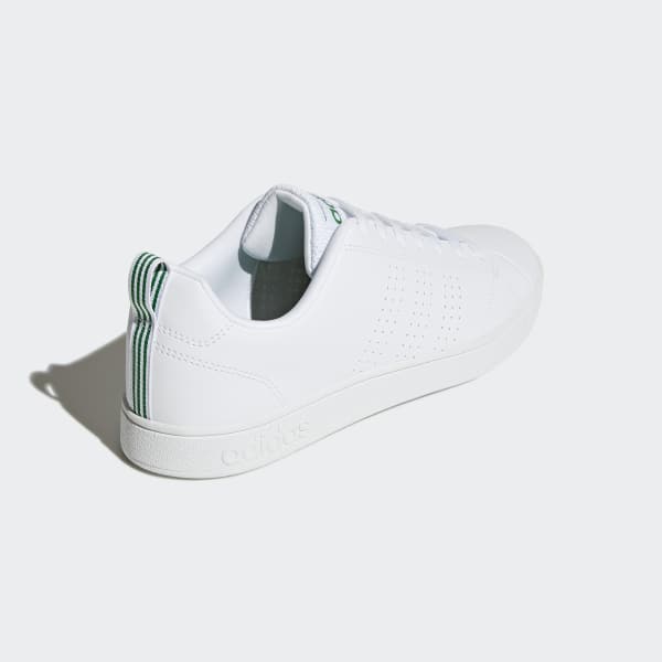 adidas advantage clean white green