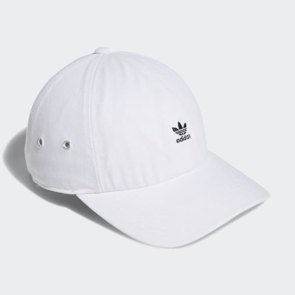White Mini Logo Relaxed Hat