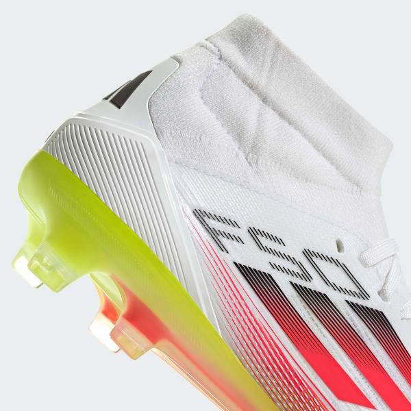 F50 Pro Mid-Cut Firm Ground Cleats - White | Free Shipping F50 Pro Mid-Cut Firm Ground Cleats - White | Free Shipping