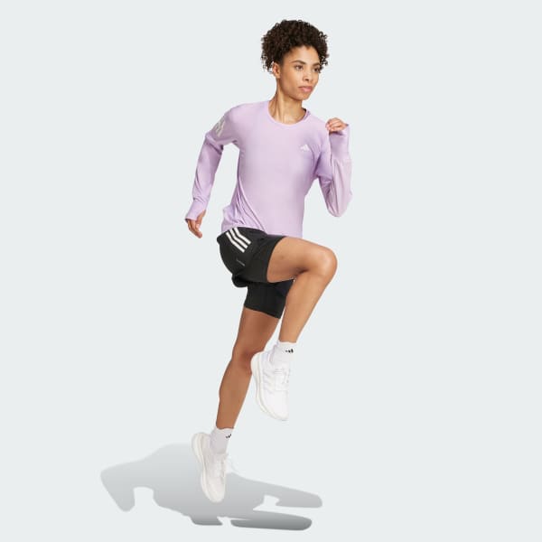 Purple Own The Run Long Sleeve Tee