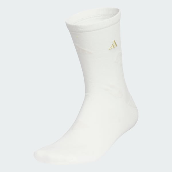White NEW YEAR GRAPHIC CREW SOCK 1PP