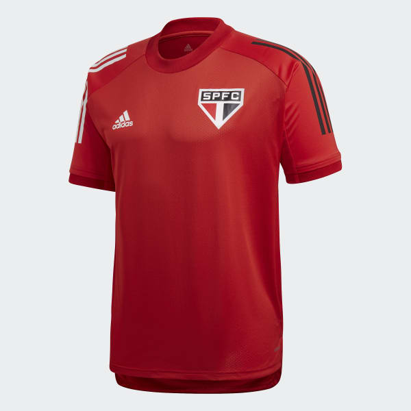 articulo A rayas restante Camisa Treino São Paulo FC - Vermelho adidas | adidas Brasil