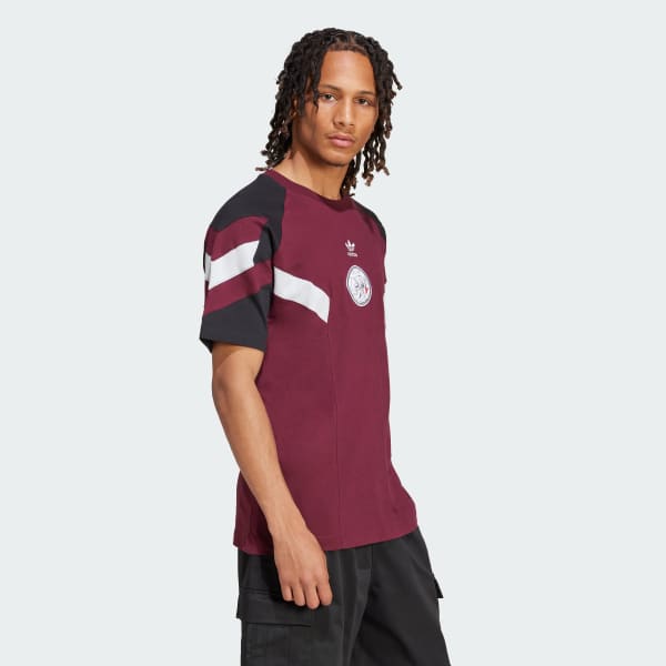 Burgundy Ajax Amsterdam Originals T-Shirt