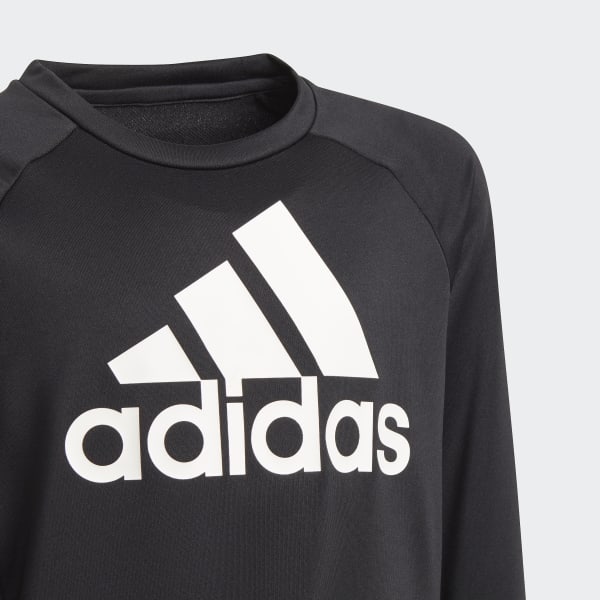 Noir Sweat-shirt adidas grand logo Designed To Move 29291