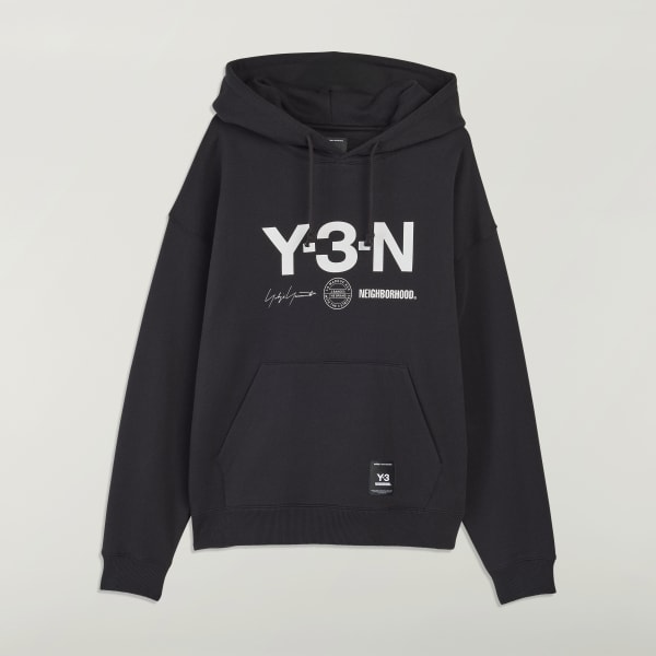 adidas Y-3 NBHD GRAPHIC HOODIE - Black | Free Shipping with