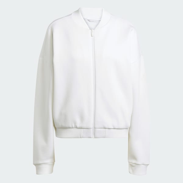 Hvid Essentials Contemporary Logo bomberjakke