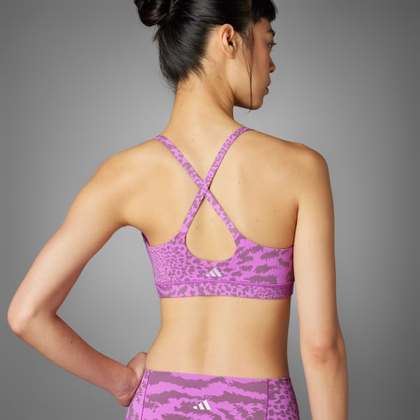 Viola Reggiseno sportivo All Me Light-Support Allover Print