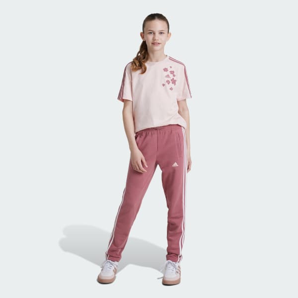 Adidas 3 stripes pink deals