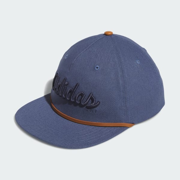 Blue Five-Panel Script Cap