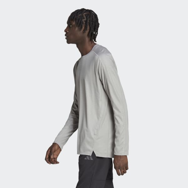Grijs Workout PU Print Longsleeve