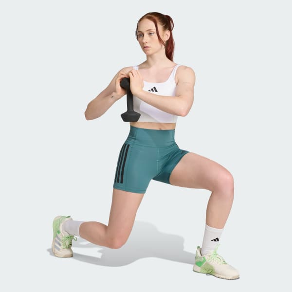 Verde Mallas 1/4 Short Optimé 3 bandas