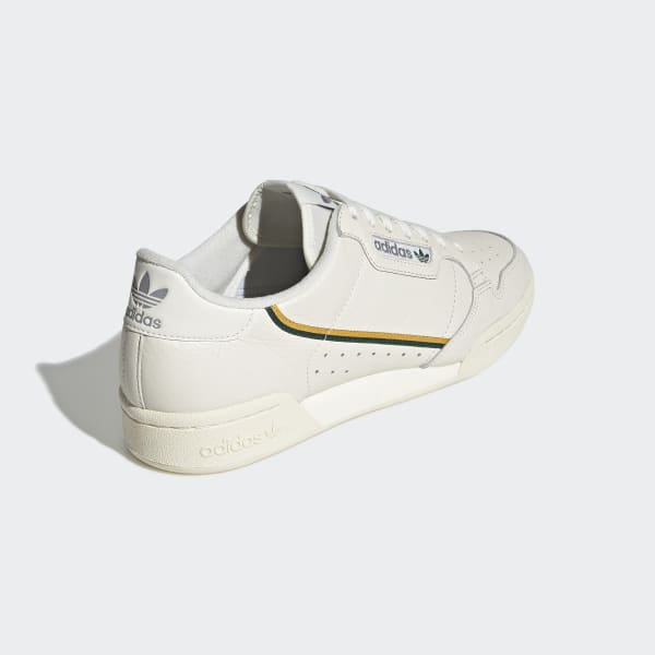 adidas continental 80 off white green