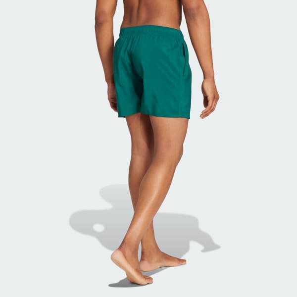 adidas Solid CLX Short-Length Badeshorts Grønn adidas Norway