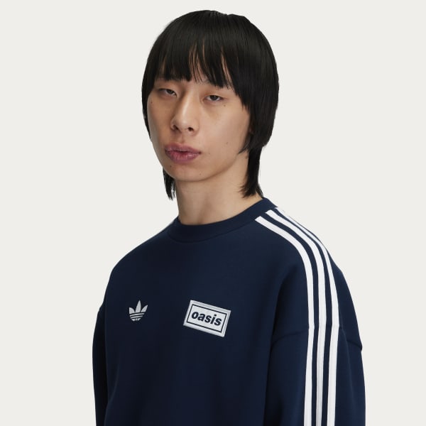 adidas TOUR OVERSIZED CREW - Blue | Free Shipping with adiClub