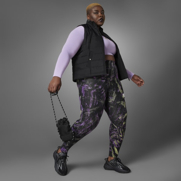fialová Tričko Hyperpulse Cropped Long-Sleeve (plus size)