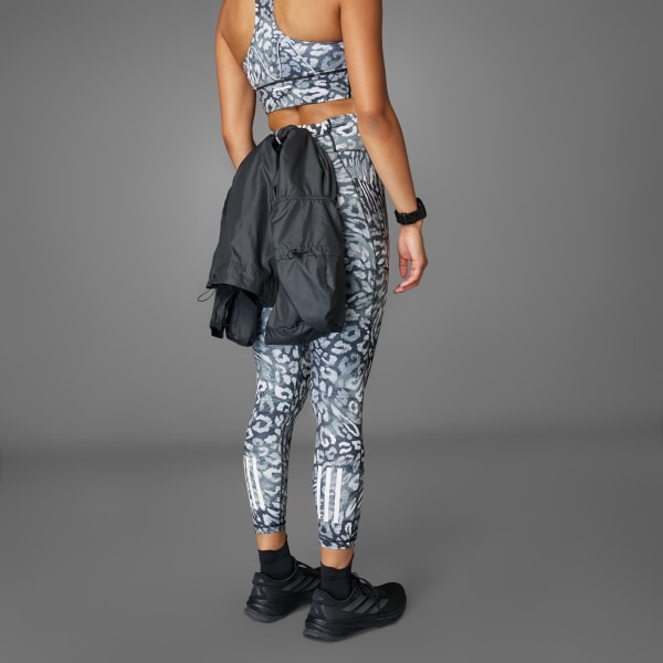 アディダス オウン ザ ラン プリント7/8丈レギンス - グレー