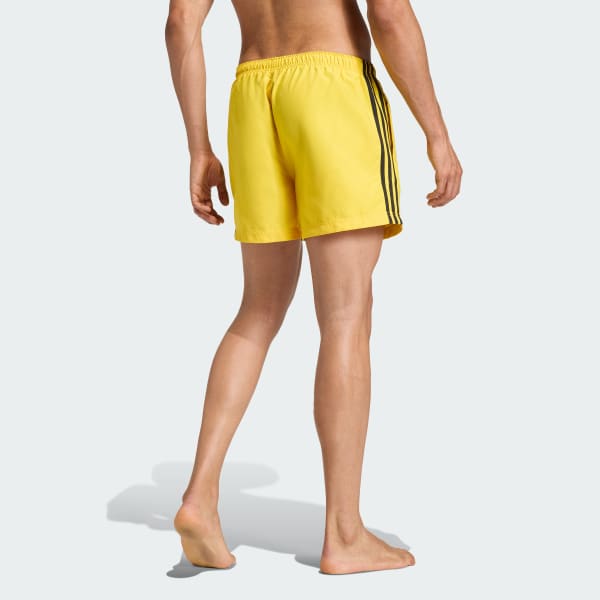 Yellow Adicolor 3-Stripes 5-Inch Swim Shorts