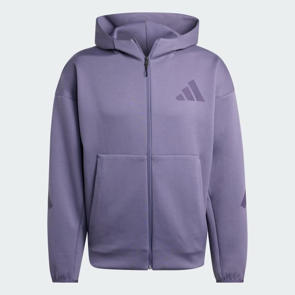 adidas Z.N.E. Full-Zip Hooded Track Jacket - Purple | adidas India