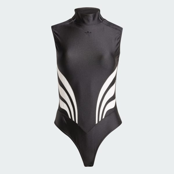 アディダス アトランタ ノースリーブ ボディスーツ - ブラック