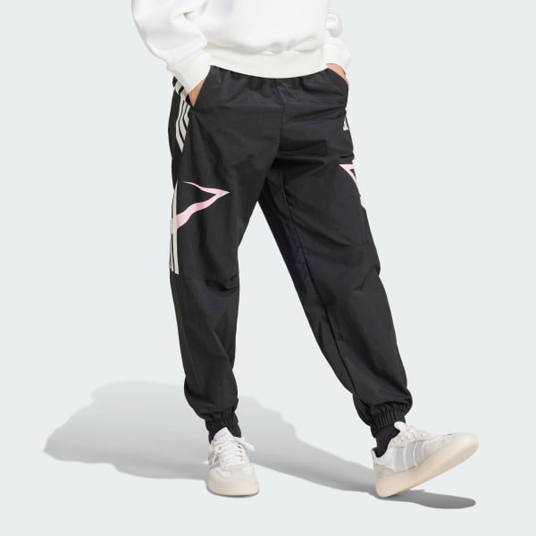 Czerń Spodnie Tiro Cut 3-Stripes Color Block Cuffed