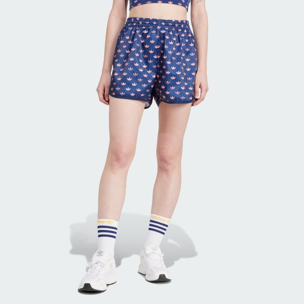 Mau-xanh-da-troi Quần Short 3 Sọc Monogram