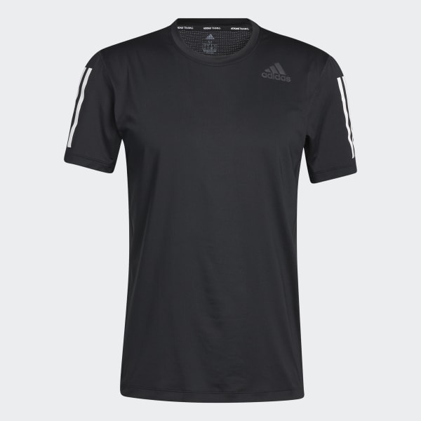 Black Techfit 3-Stripes Fitted Tee 24775
