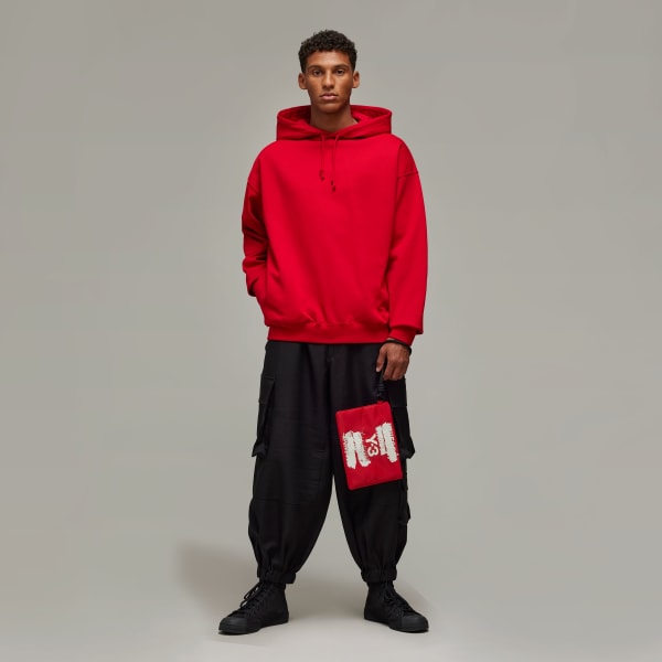 Red Y-3 Graphic Hoodie