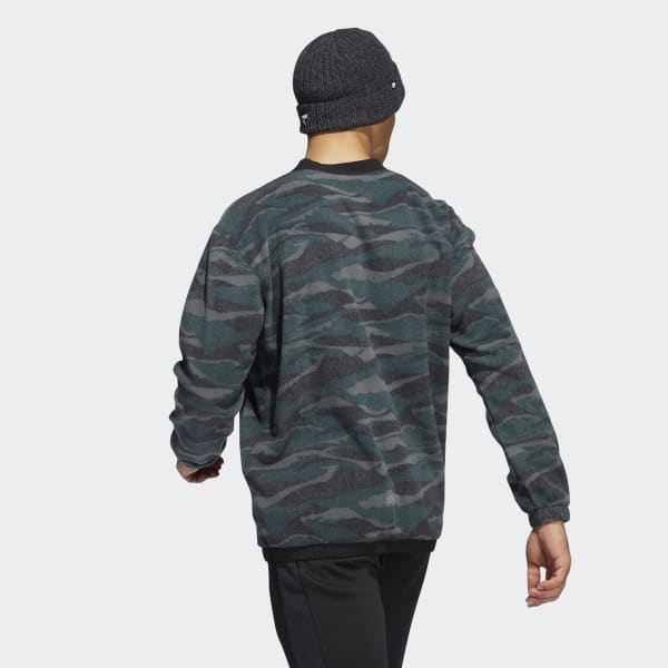 Sort Texture-Print Crew sweatshirt P2611