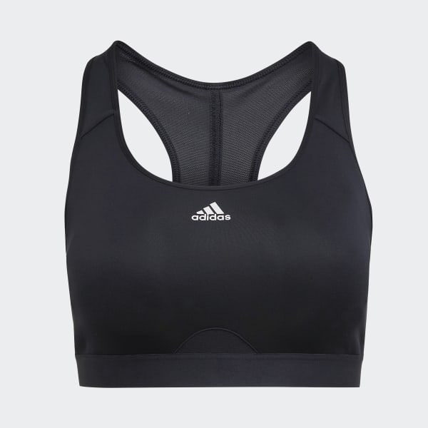 Negro Top Deportivo Powerreaction Techfit Soporte Medio