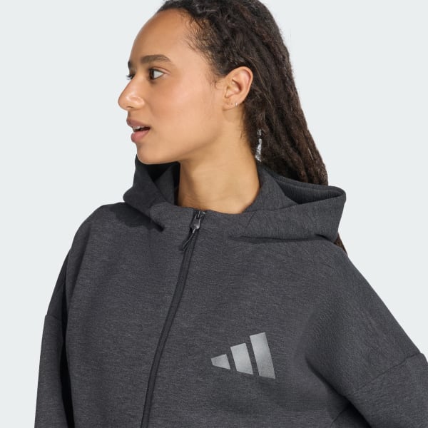 新品　値札付　adidas ファブリックミックス　フルジップパーカー M 新品 値札付 adidas ファブリックミックス フルジップパーカー M