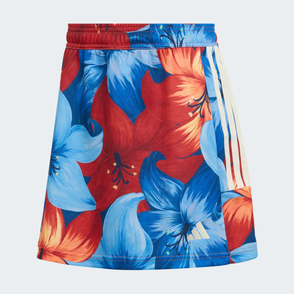 Red ADIDAS x FARM RIO SKIRT