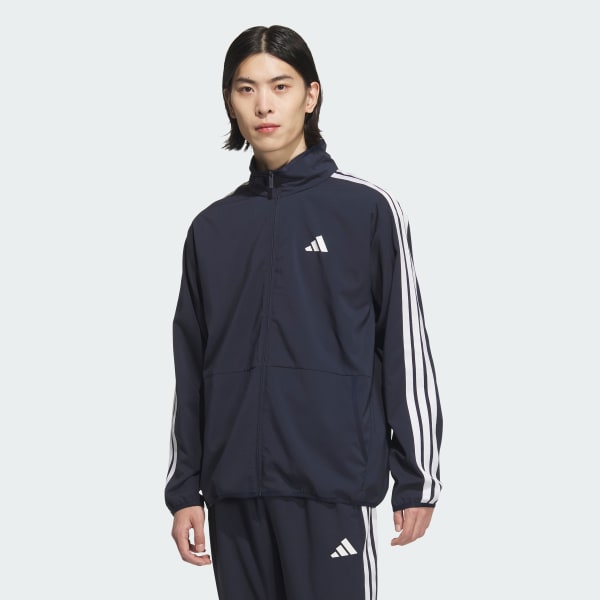 adidas スリーストライプストラックトップ ネイビー お好きなサイズ アディダス スリーストライプス レギュラーフィット ライト