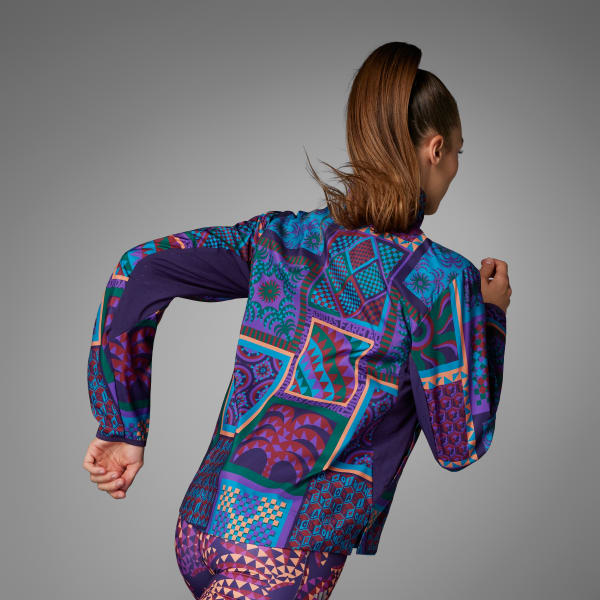 Morado Chaqueta adizero x FARM