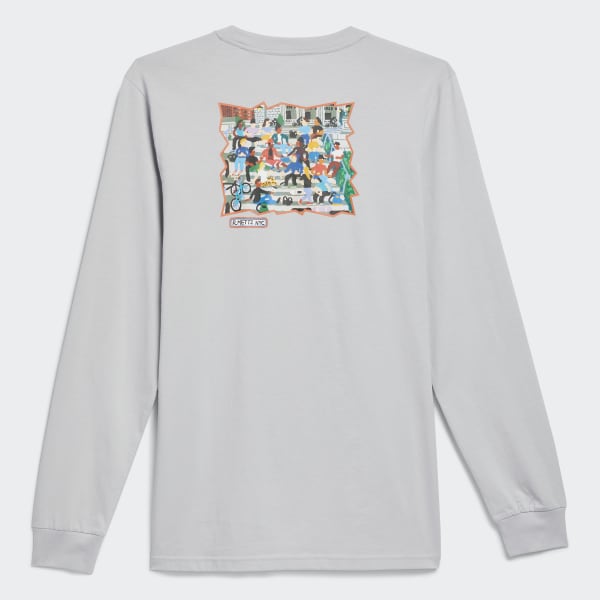 Szary Mettz The Steps Long Sleeve Tee