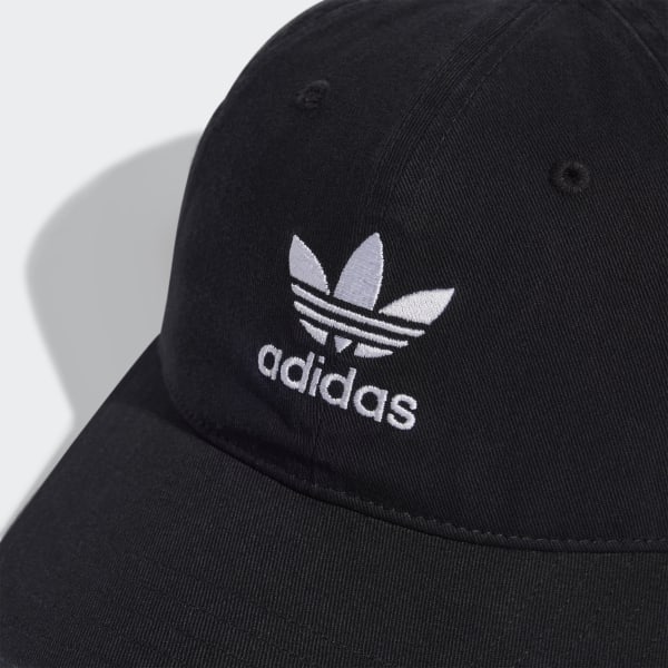 adidas Adicolor Classics Trefoil Stonewashed Baseball Hat Black