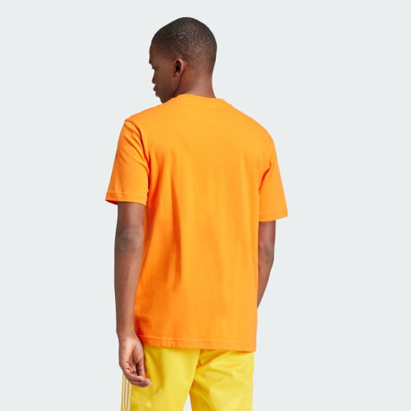 สีส้ม เสื้อยืด Adicolor Trefoil