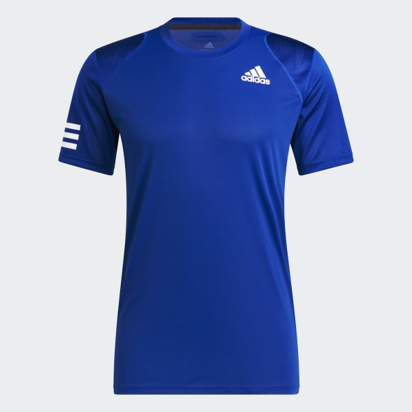 Bleu T-shirt Club Tennis 3-Stripes 22590