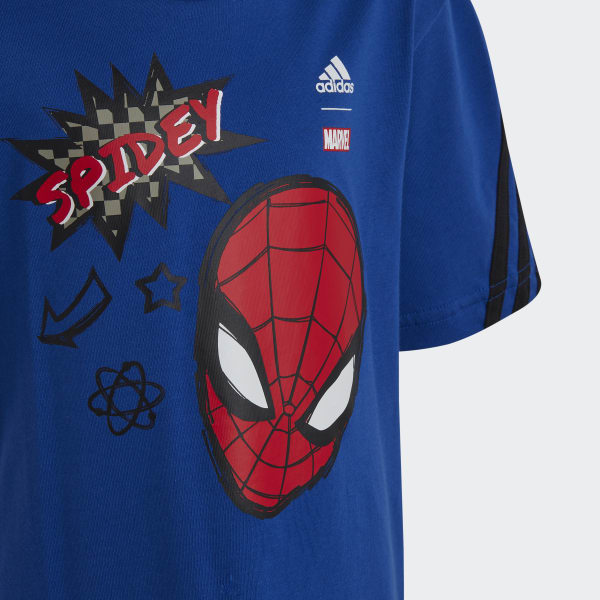 Blue adidas x Marvel Spider-Man T-Shirt