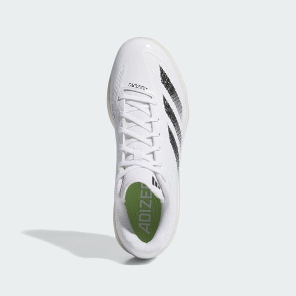 White Adizero Electric TPU Baseball Cleats
