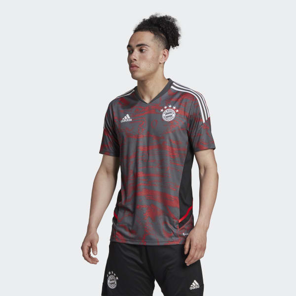 Czerwony FC Bayern Condivo Training Jersey VC052