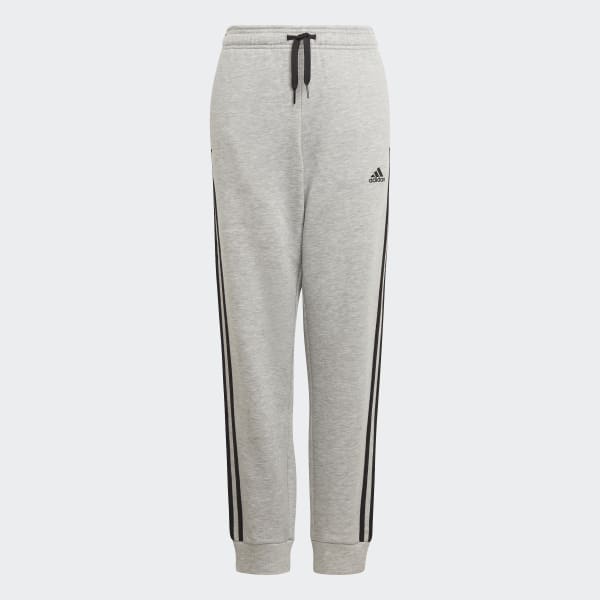 Grey adidas Essentials 3-Stripes Pants BG155