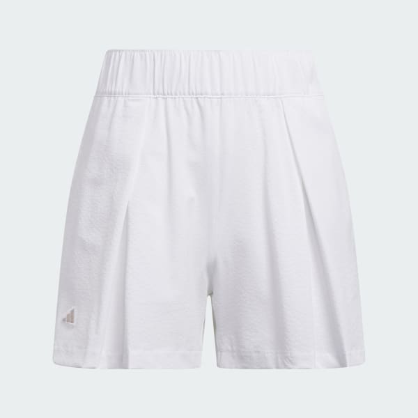 สีขาว กางเกงขาสั้นแต่งจีบ Go-To