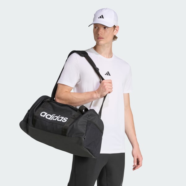 Đen Túi Duffel Linear Cỡ Vừa