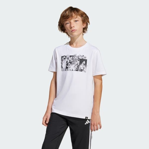 White Messi Icon Graphic Tee Kids