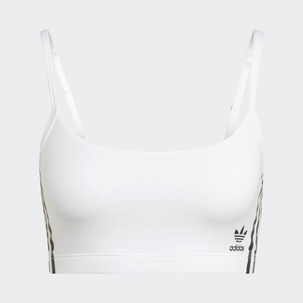 Λευκό Adicolor Comfort Flex Cotton Scoop Bralette