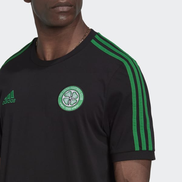 Sort Celtic FC DNA 3-Stripes T-shirt CM178