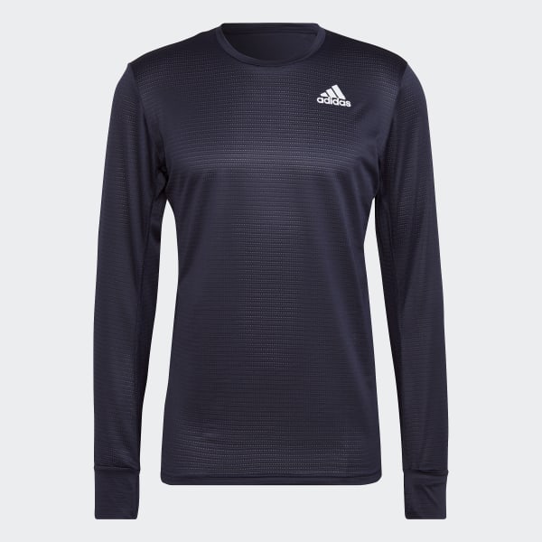adidas Camiseta Own the Run Manga Larga Azul adidas Colombia