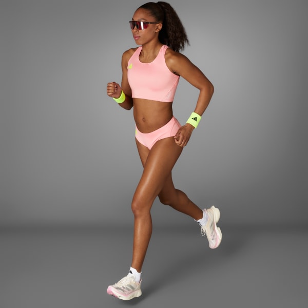 Rosado Polo Corto de Running Adizero Essentials