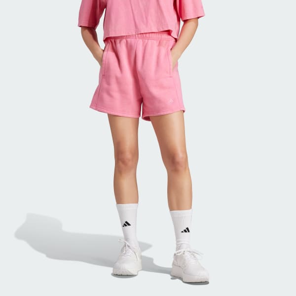 adidas ALL SZN Fleece US Women\'s Lifestyle Pink | Washed | - adidas Shorts