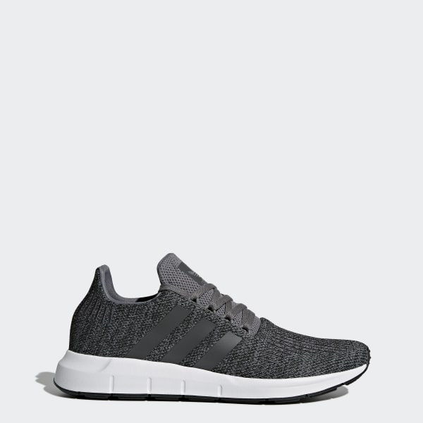 Men's Swift Run Grey and Core Black Shoes | adidas US